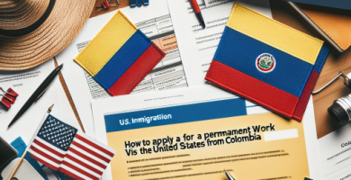 Cómo solicitar una visa de trabajo permanente en Estados Unidos desde Colombia