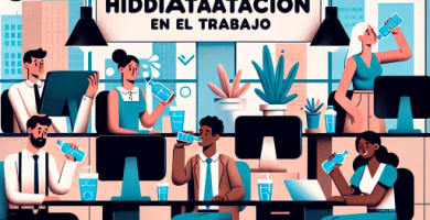 Consejos para una correcta hidratación en el trabajo.