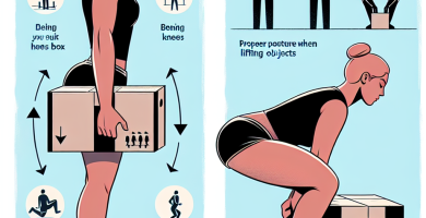 Consejos para una correcta postura al levantar objetos.