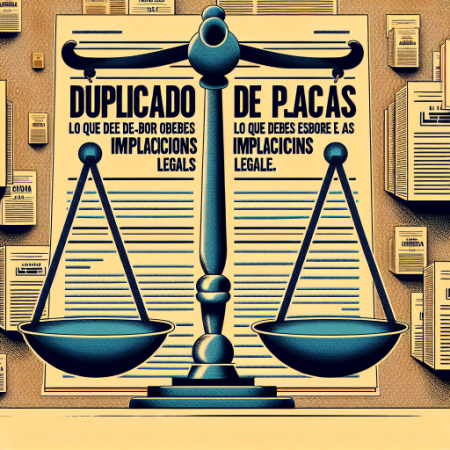 Duplicado de placas: Lo que debes saber sobre las implicaciones legales.