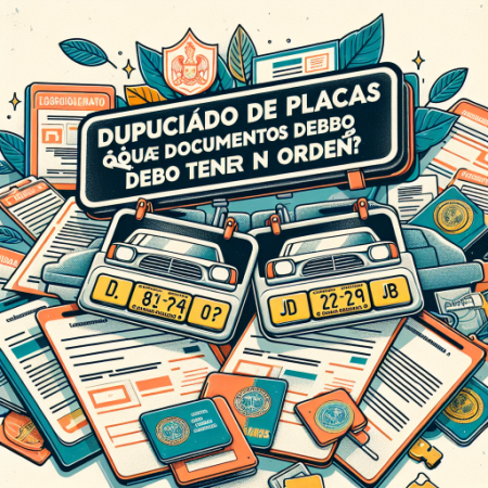 Duplicado de placas: ¿Qué documentos debo tener en orden? Duplicado de placas: ¿Qué documentos debo tener en orden?