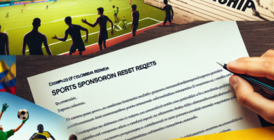 Ejemplos de cartas de solicitud de patrocinio deportivo para equipos juveniles en Colombia