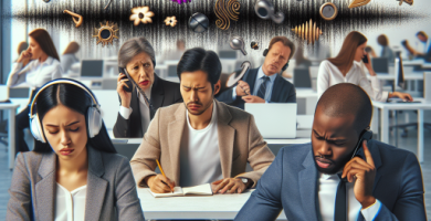 El impacto del ruido en el ambiente laboral.