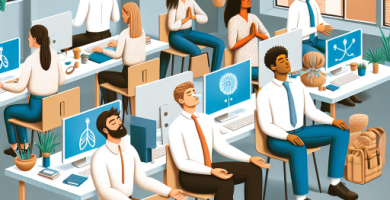 La importancia de la respiración consciente en el trabajo.