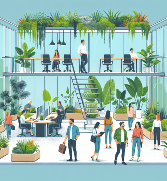 Los beneficios de tener un espacio verde en la oficina.