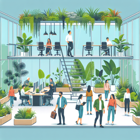 Los beneficios de tener un espacio verde en la oficina.