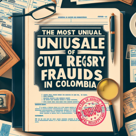 Los casos más insólitos de fraudes relacionados con el registro civil en Colombia Los casos más insólitos de fraudes relacionados con el registro civil en Colombia