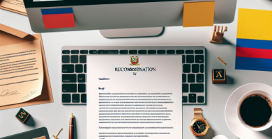 Los elementos clave de una carta de recomendación en Colombia