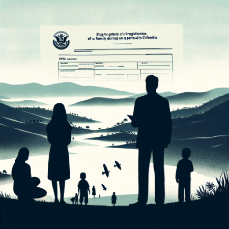 ¿Cómo obtener un registro civil de un familiar desaparecido durante la violencia en Colombia?