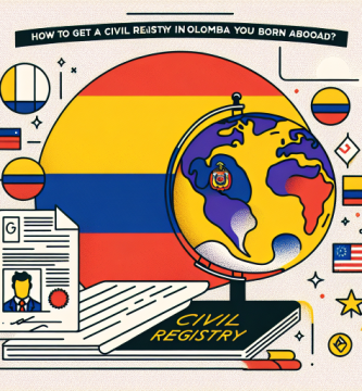 ¿Cómo obtener un registro civil en Colombia si naciste en el extranjero?