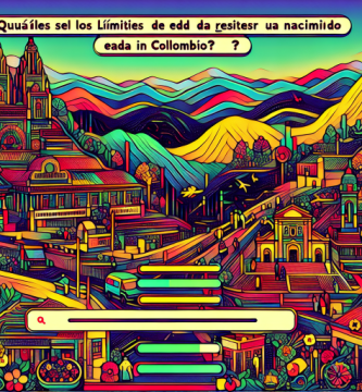 ¿Cuáles son los límites de edad para registrar un nacimiento en Colombia?