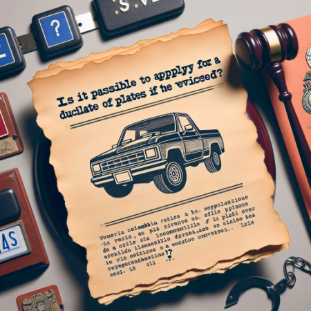 ¿Es posible solicitar el duplicado de placas si el vehículo está embargado?