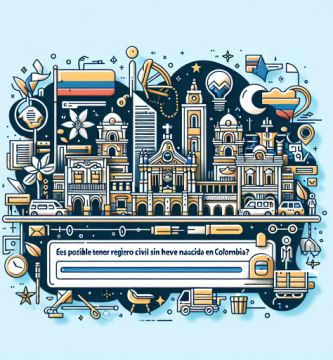 ¿Es posible tener un registro civil sin haber nacido en Colombia?