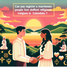 ¿Puedes registrar un matrimonio entre personas de diferentes religiones en Colombia?