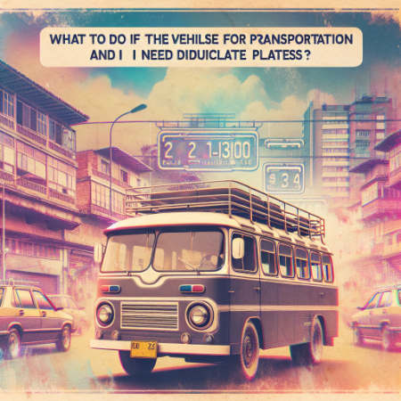 ¿Qué hacer si el vehículo es utilizado para transporte público y necesito duplicado de placas?