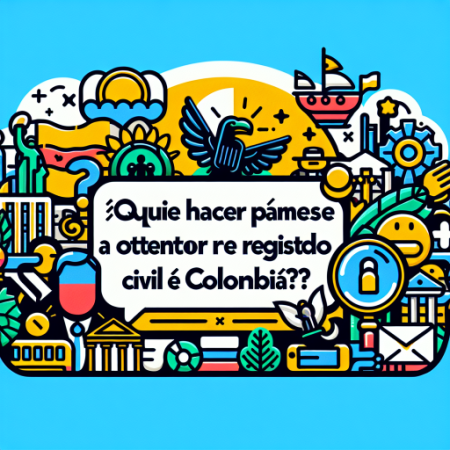 ¿Qué hacer si tienes problemas para obtener un registro civil en Colombia? ¿Qué hacer si tienes problemas para obtener un registro civil en Colombia?